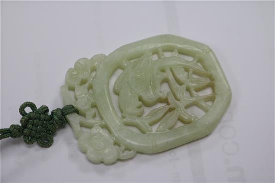 Two Chinese jade pendants